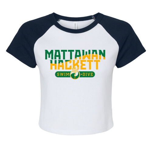 Women's Micro Rib Raglan Baby Tee Thumbnail