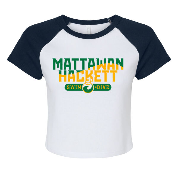 Women's Micro Rib Raglan Baby Tee Thumbnail