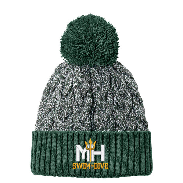 Marled Knit Pom Beanie Thumbnail